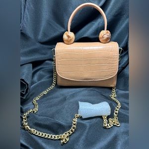 New Topshop Faux Croc Purse